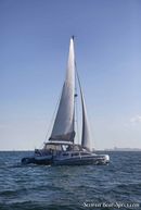 Maine Cat 38 en navigation Image issue de la documentation commerciale © Maine Cat