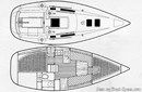 Bénéteau First 285 plan Image issue de la documentation commerciale © Bénéteau