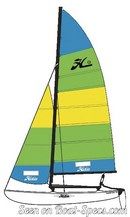 Hobie Cat 16 plan de voilure Image issue de la documentation commerciale © Hobie Cat