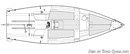 J/Boats J/88 layout Picture extracted from the commercial documentation © J/Boats