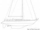 Hylas Yachts Hylas 49 layout Picture extracted from the commercial documentation © Hylas Yachts