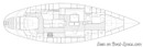 Hylas Yachts Hylas 49 layout Picture extracted from the commercial documentation © Hylas Yachts