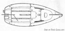 Jeanneau Sun Fast 20 layout Picture extracted from the commercial documentation © Jeanneau