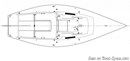 J/Boats J/22 layout Picture extracted from the commercial documentation © J/Boats