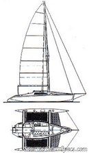 Corsair Marine Corsair F24 MkI plan Image issue de la documentation commerciale © Corsair Marine