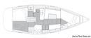 Elan Yachts Impression 40.1 plan Image issue de la documentation commerciale © Elan Yachts
