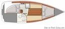 Delphia Yachts Delphia 26 layout Picture extracted from the commercial documentation © Delphia Yachts