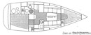 Jeanneau Sun Fast 32 layout Picture extracted from the commercial documentation © Jeanneau