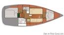 Delphia Yachts Delphia 31 layout Picture extracted from the commercial documentation © Delphia Yachts