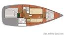 Delphia Yachts Delphia 31 plan Image issue de la documentation commerciale © Delphia Yachts