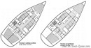 Bénéteau First 33.7 plan Image issue de la documentation commerciale © Bénéteau