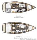 Elan Yachts Impression 35 layout Picture extracted from the commercial documentation © Elan Yachts