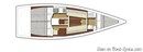 X-Yachts Xp 33 plan Image issue de la documentation commerciale © X-Yachts