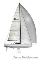 X-Yachts Xp 33 plan de voilure Image issue de la documentation commerciale © X-Yachts