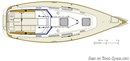 Hallberg-Rassy 342 plan Image issue de la documentation commerciale © Hallberg-Rassy