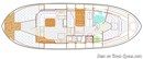 Nauticat Yachts Nauticat 331 layout Picture extracted from the commercial documentation © Nauticat Yachts