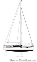 AD Boats Salona 35 sailplan Picture extracted from the commercial documentation © AD Boats