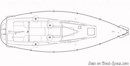 J/Boats J/105 layout Picture extracted from the commercial documentation © J/Boats