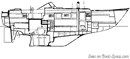 Hallberg-Rassy 352 plan Image issue de la documentation commerciale © Hallberg-Rassy