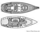Nauticat Yachts Nauticat 351 layout Picture extracted from the commercial documentation © Nauticat Yachts