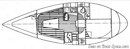 Yachting France Jouët 920 layout Picture extracted from the commercial documentation © Yachting France