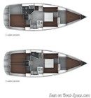 Bavaria Yachts Bavaria Cruiser 36 layout Picture extracted from the commercial documentation © Bavaria Yachts