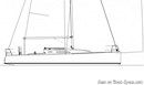 J/Boats J/111 layout Picture extracted from the commercial documentation © J/Boats
