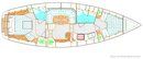 Nauticat Yachts Nauticat 37 plan Image issue de la documentation commerciale © Nauticat Yachts
