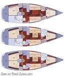 AD Boats Salona 37 layout Picture extracted from the commercial documentation © AD Boats