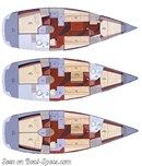 AD Boats Salona 37 layout Picture extracted from the commercial documentation © AD Boats