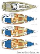 X-Yachts X-37 plan Image issue de la documentation commerciale © X-Yachts