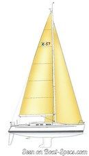 X-Yachts X-37 sailplan Picture extracted from the commercial documentation © X-Yachts