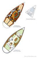Bénéteau Océanis 381 plan Image issue de la documentation commerciale © Bénéteau