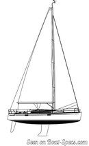 AD Boats Salona 38 plan de voilure Image issue de la documentation commerciale © AD Boats