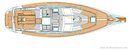 Nauticat Yachts Nauticat 385 layout Picture extracted from the commercial documentation © Nauticat Yachts