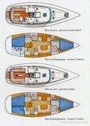 Jeanneau Sun Odyssey 40 DS plan Image issue de la documentation commerciale © Jeanneau