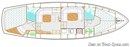 Siltala Yachts Nauticat 38 layout Picture extracted from the commercial documentation © Siltala Yachts