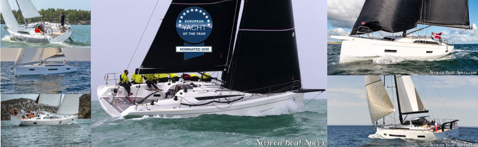 Voiliers nominées pour les European Yacht of the Year 2020 © Boat-Specs.com