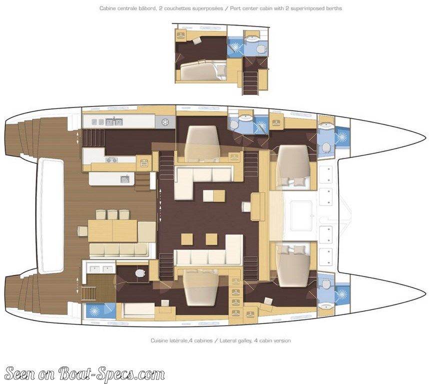 lagoon 620 - fiche technique de voilier sur boat-specs.com