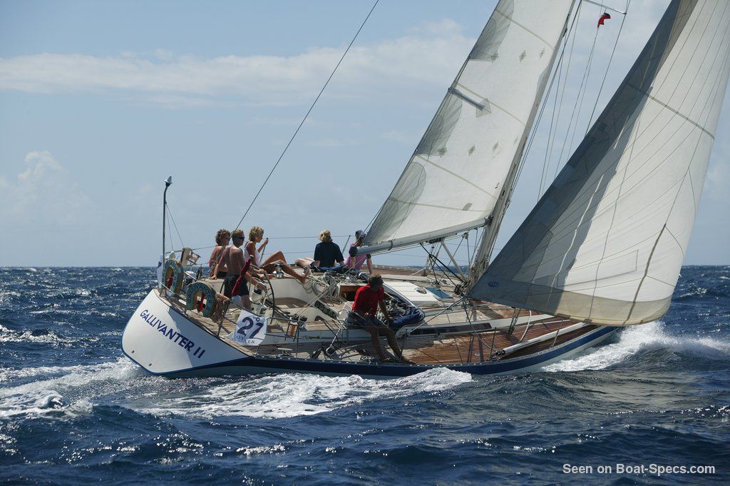 Sailboat With A Single Mast At The Head Oyster SJ41 mast head rigging sailboat specifications and details on