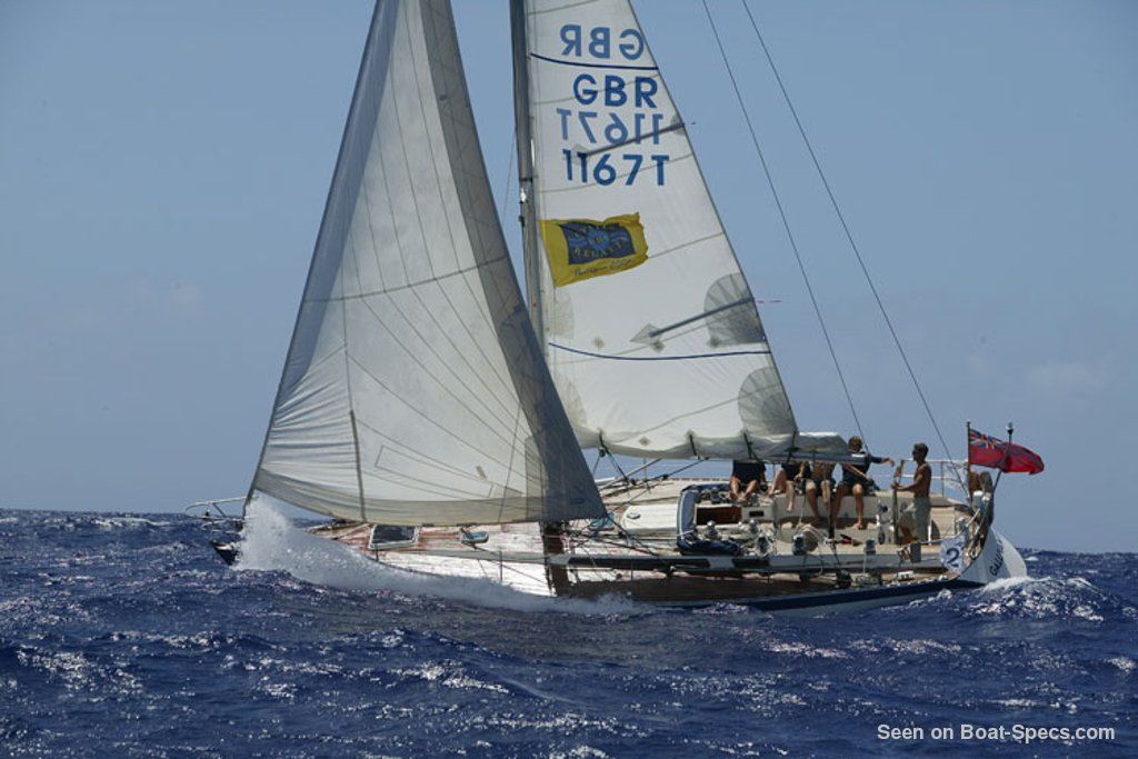 Sailboat With A Single Mast At The Head Oyster SJ41 mast head rigging sailboat specifications and details on