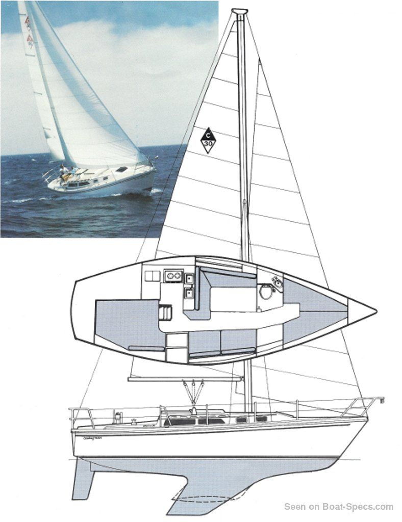 catalina 30 tall rig sailboat data