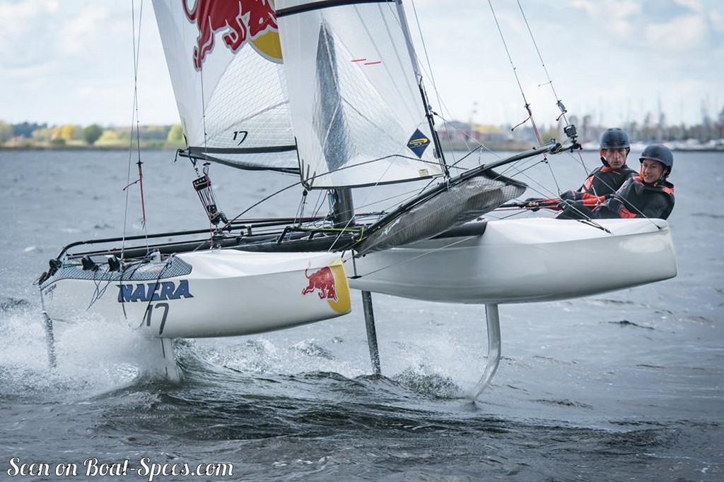 small foiling sailboat