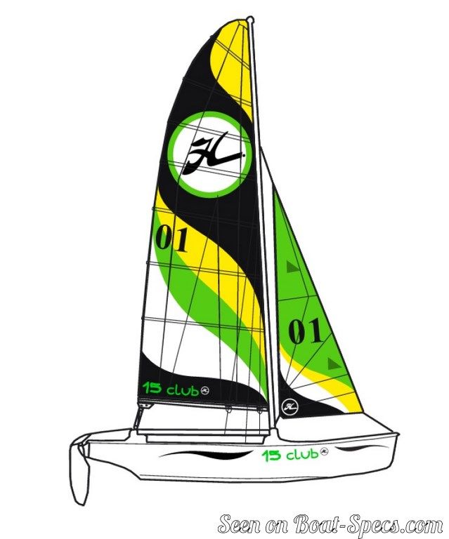 Hobie Cat 15 club Fiche technique de voilier sur