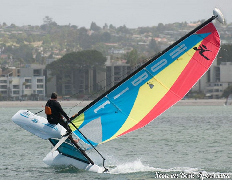 small hobie sailboat